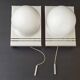 Pair of vintage 1970 wall lights