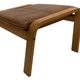 Vintage IKEA Poang Tan Leather Cantilever  Footstool Ottoman Design