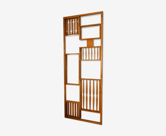 Claustra en bois, fabrication tchèque, 1960