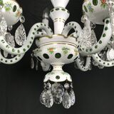 Lustre verre overlay blanc