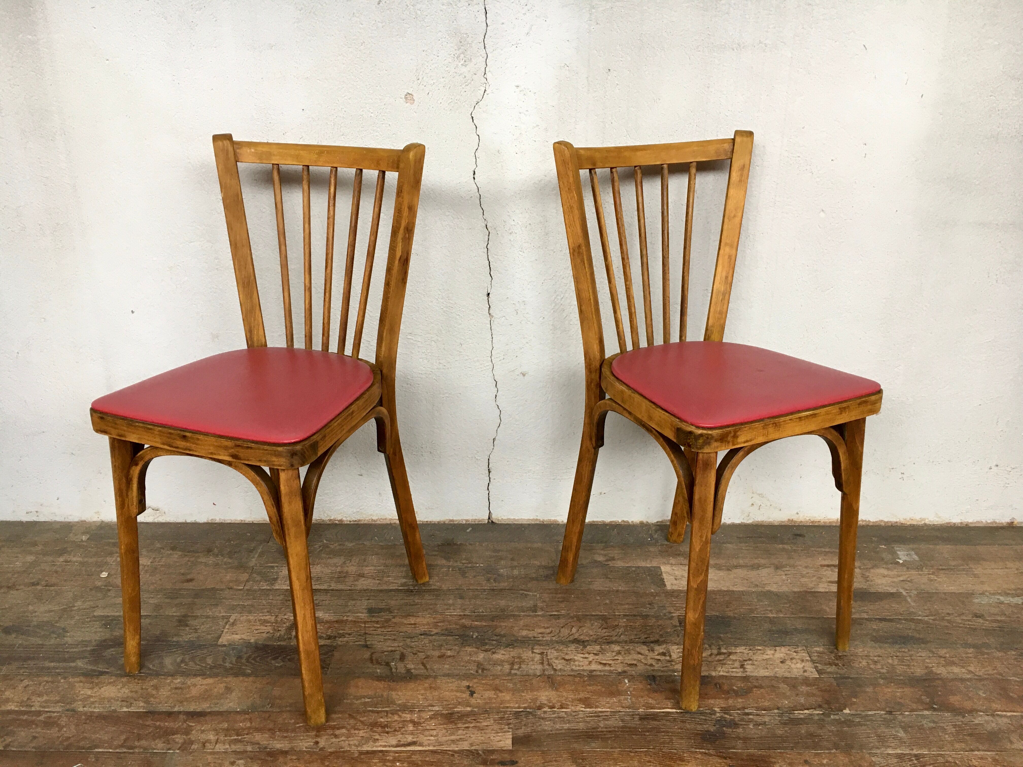 Pair of baumann bistro chairs