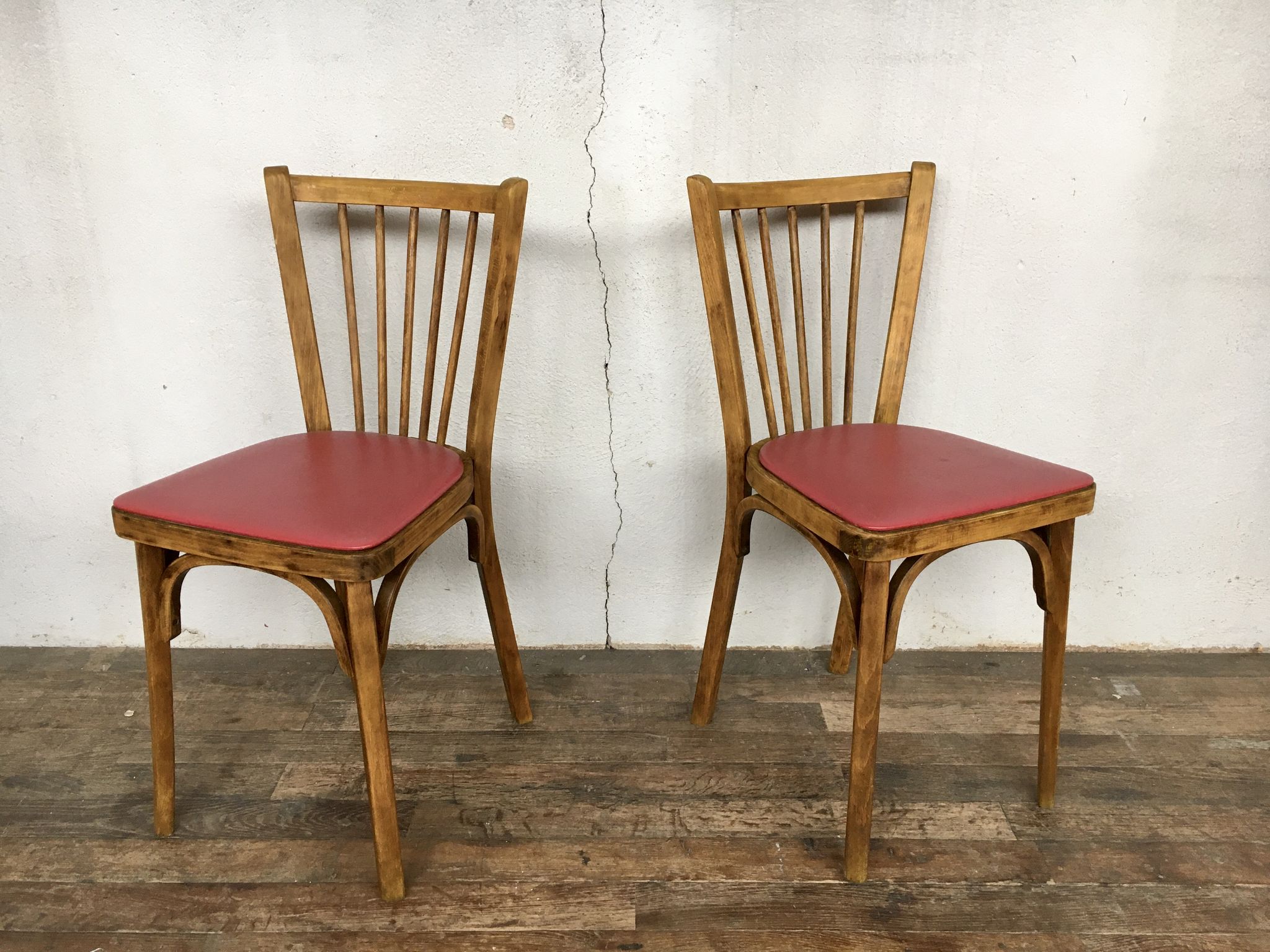 Pair of baumann bistro chairs