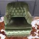 Fauteuil crapaud et repose-pieds