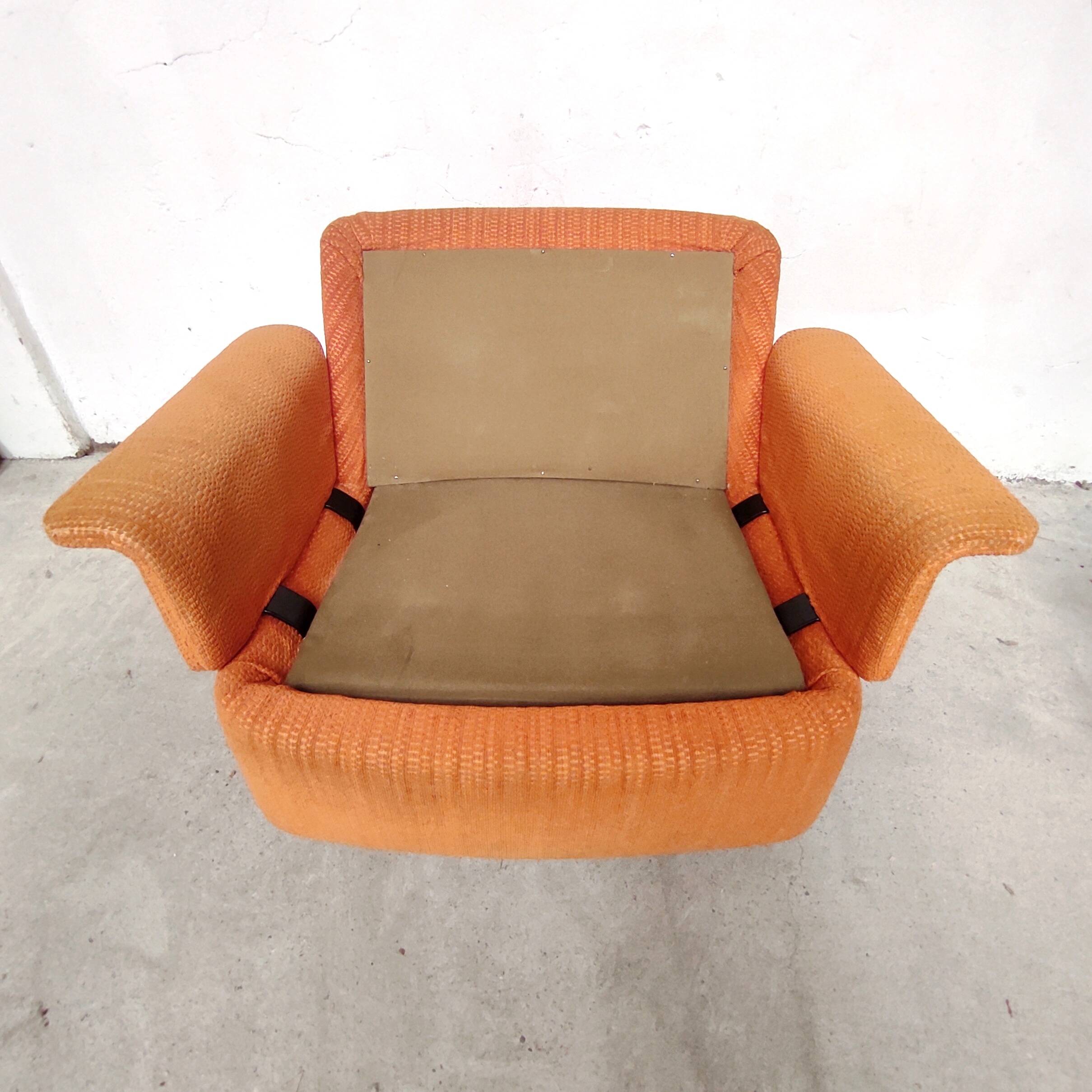 Orange living room set, 1970