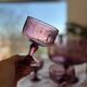 Service en verre bullé