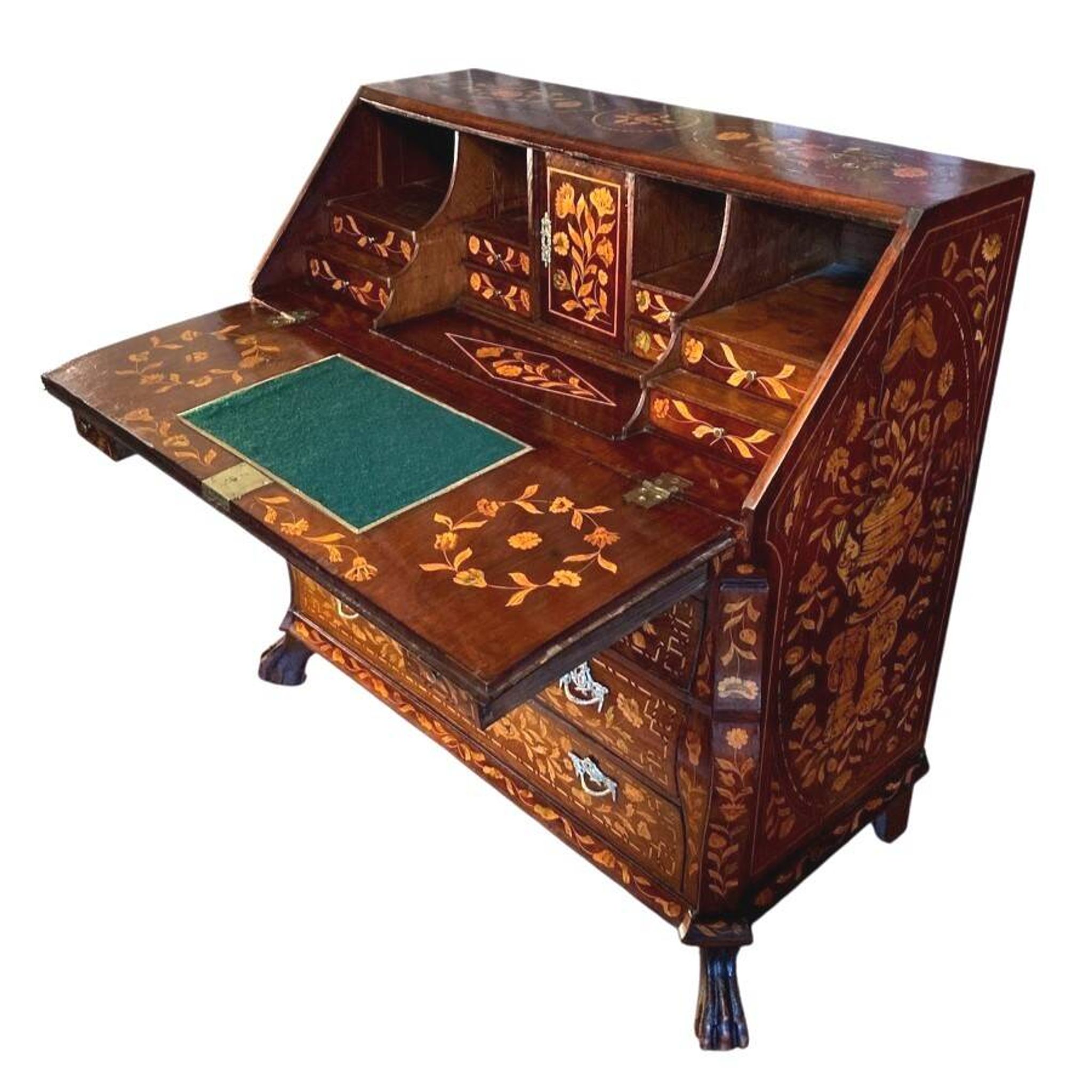 Petit secrétaire en commode hollandais du XVIIIe siècle