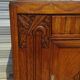 Ancien buffet en chêne et marbre, époque et style Art Déco