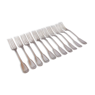 Antique forks silver metal service model to net