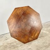 Breton octagonal oak table from the 20s and 30s