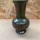 Old vase le cep green & red sandstone made in france vintage
