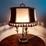 Large bronze hot water bottle lamp height 50 cm