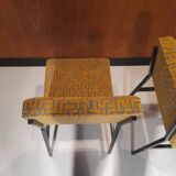 Pair Pierre Guariche style armchairs from the 50s