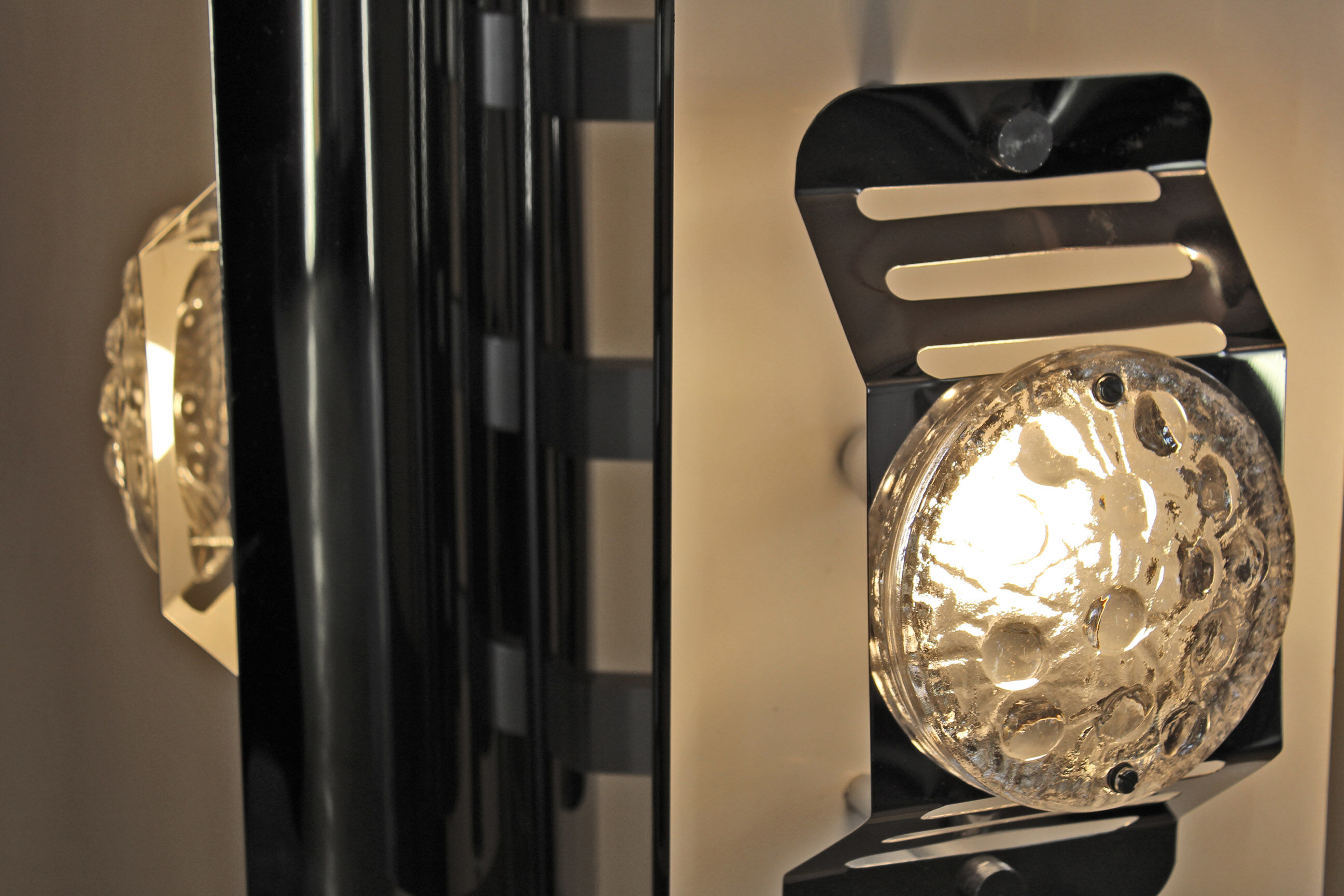 1970s italian vintage chromed chandelier