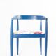 Vintage Flower Fabric & Blue Beech Armchair