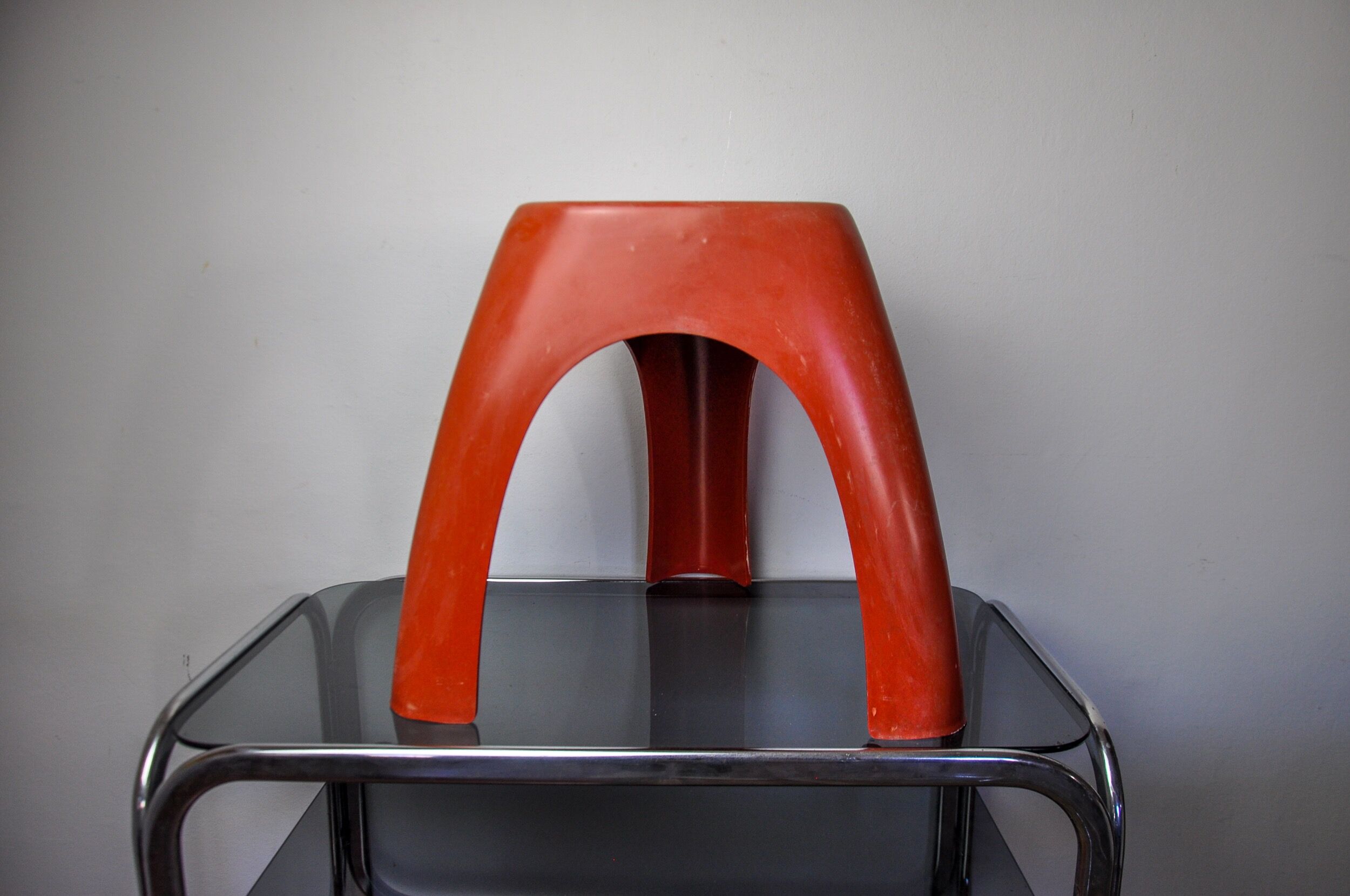 Red Elephant Stool by Vilmer, Spain, 1980