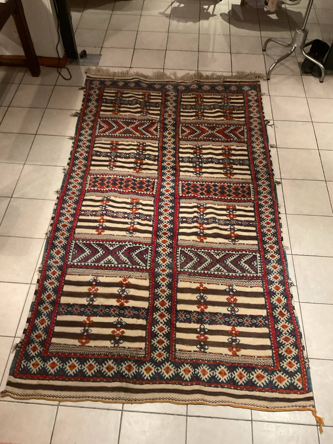Vintage Moroccan Berber High Atlas Rug
