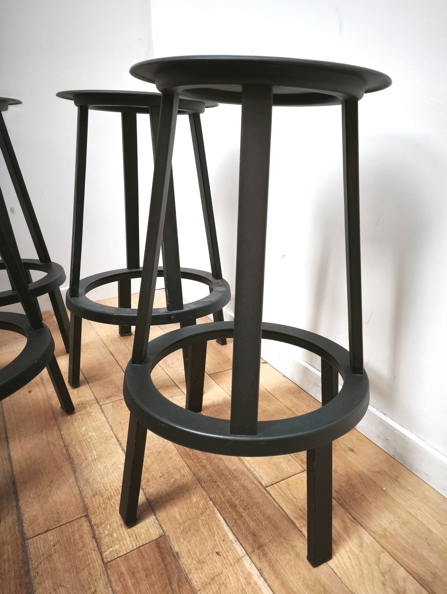 Set of 6 Revolver stools, Hay