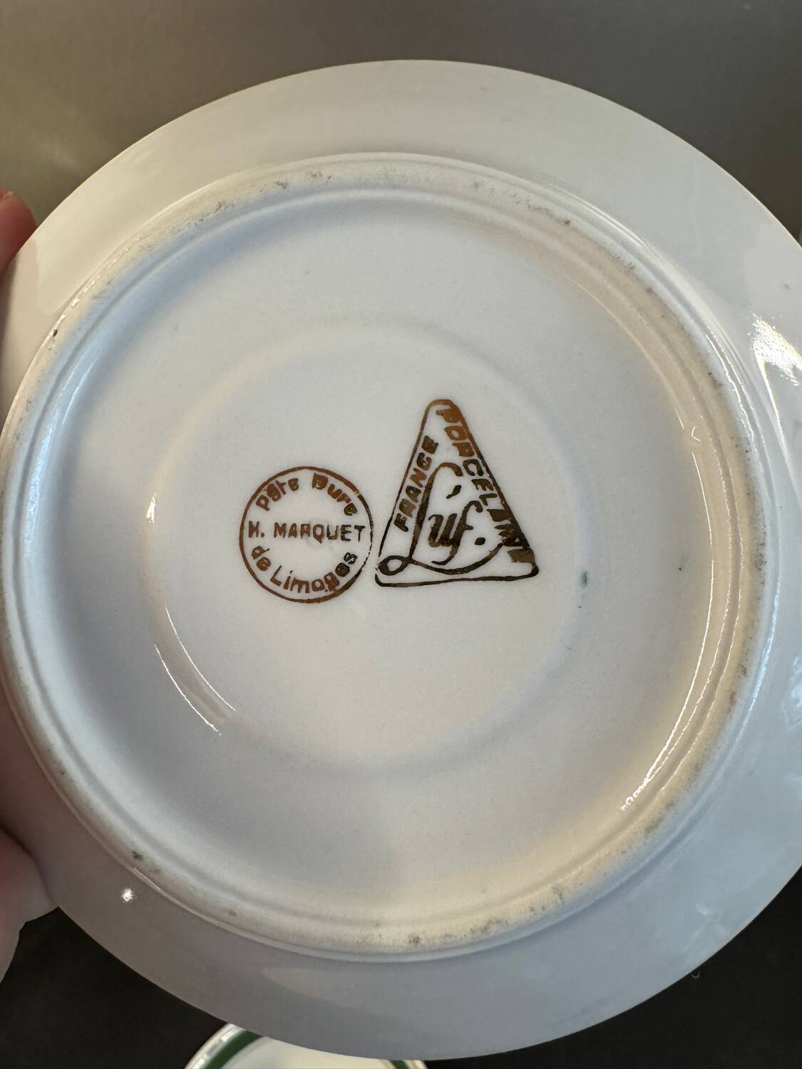 Limoges porcelain coffee service – Luf brand