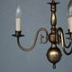 Lustre hollandais en bronze 3 branches