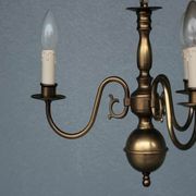 Lustre hollandais en bronze 3 branches