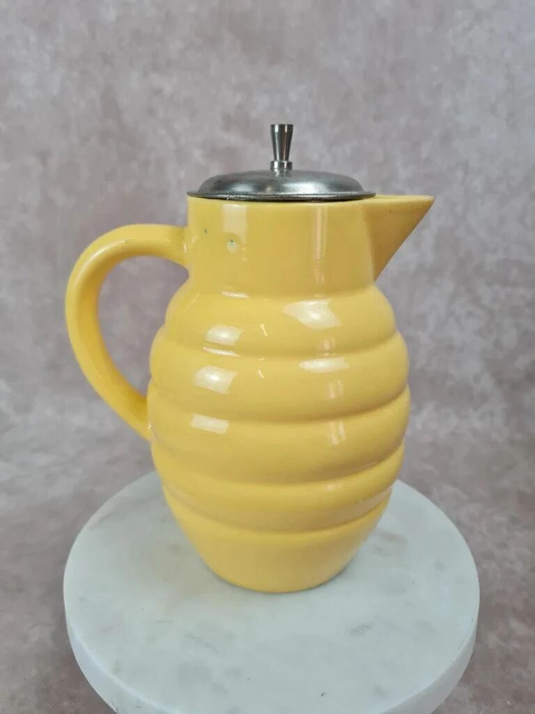Old Saint-Clément pitcher no. 869 with original metal filter.