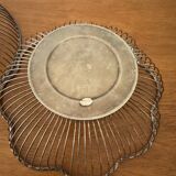 80s silver metal table baskets
