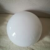 Round opaline ceiling light