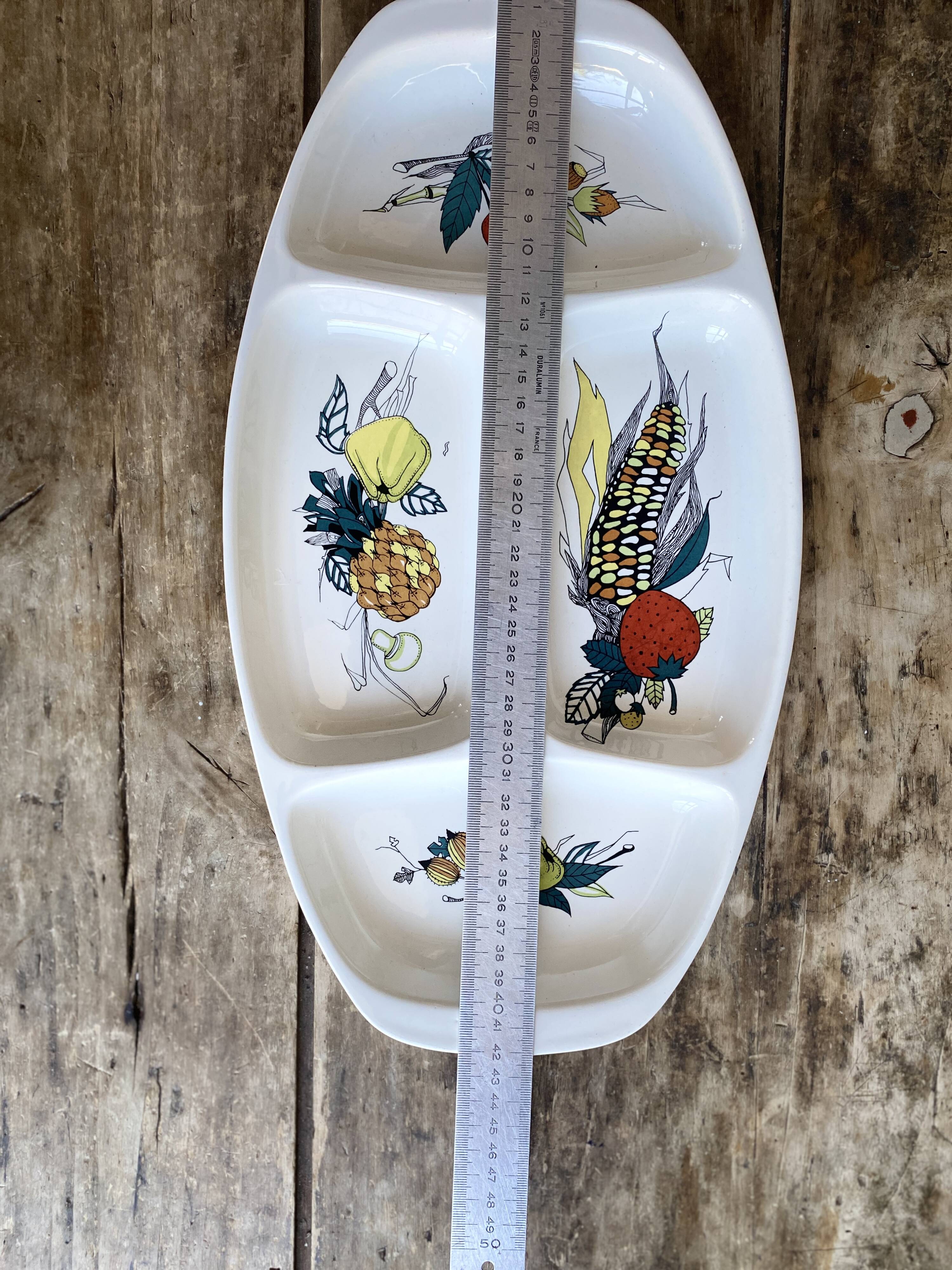 Serving dish Villeroy & Boch Luxembourg - Vintage 70s - 4 compartments
