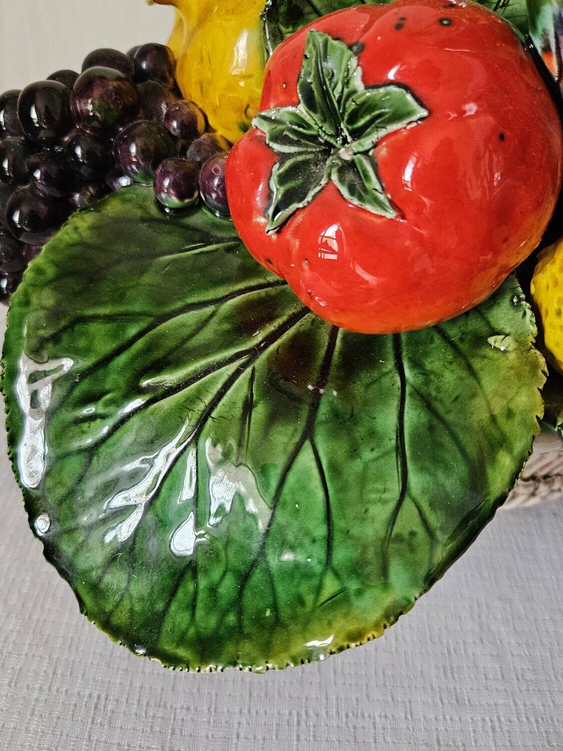 Vintage slipware fruit bowl