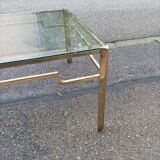 Bronze and glass coffee table