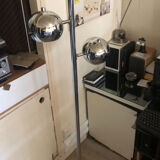 Floor lamp chrome balls "Bullit"