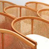 Suite of 8 convertible armchairs