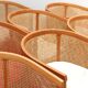 Suite de 8 fauteuils cabriolet