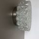 Modernist Floral Glass Wall Light Sconce Made by Hillebrand, Germany, 1970s