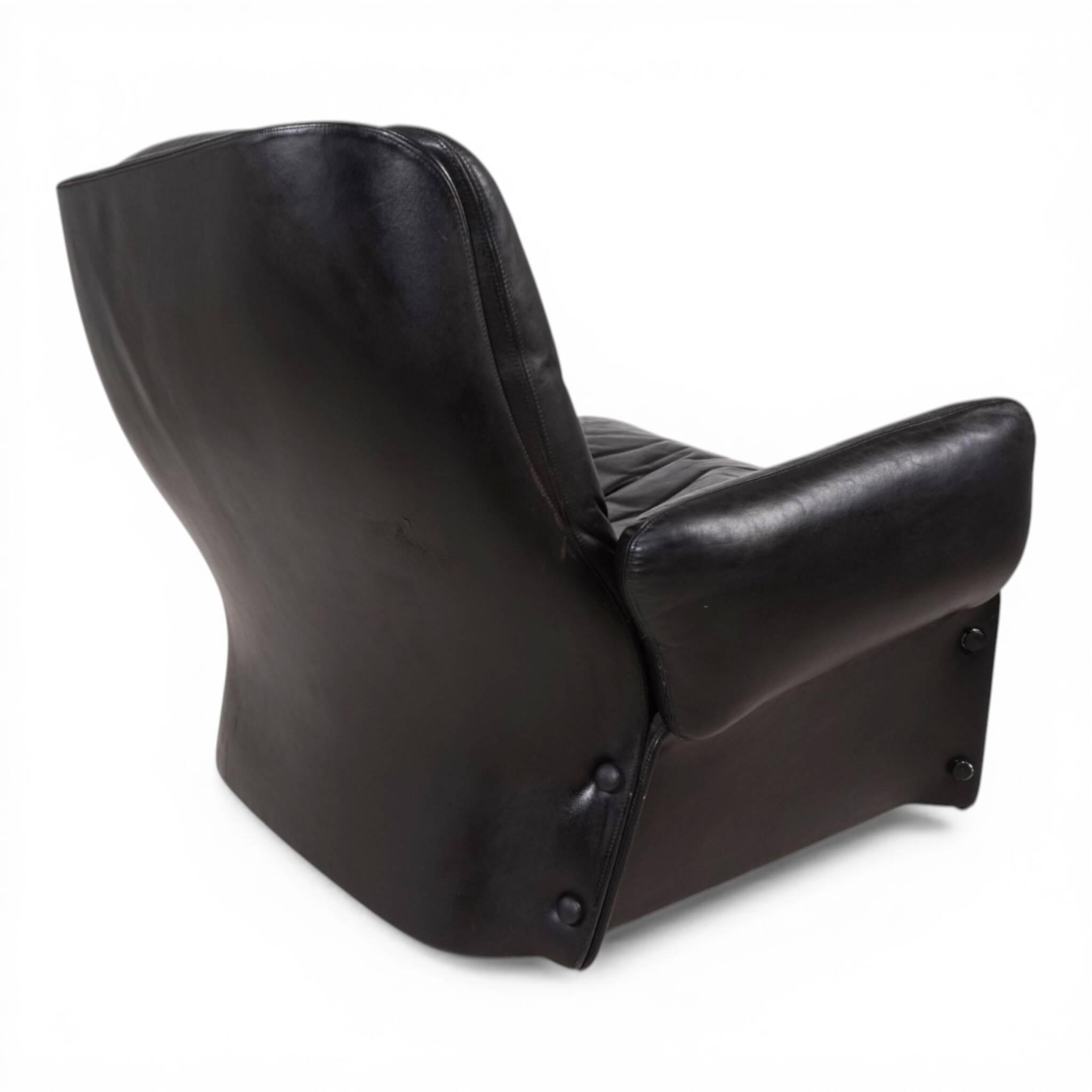 Carl Straub Leather Lounge Chair, 1970