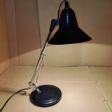 Black desk lamp Aluminor 1980s