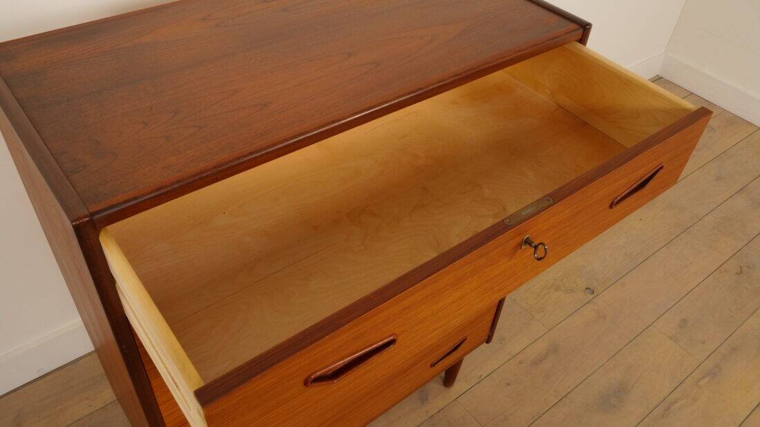 Commode danoise vintage 6 tiroirs en teck
