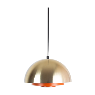 Danish vintage pendant lamp Milieu by Jo Hammerborg, Lyfa, 1970s