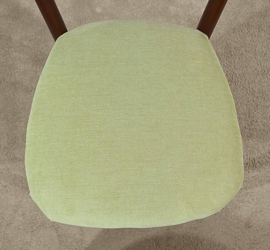 Suite of 4 Scandinavian Chairs in Stained Wood – 1960