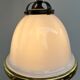 Chandelier 1920 opaline and frosted glass brand bag paris