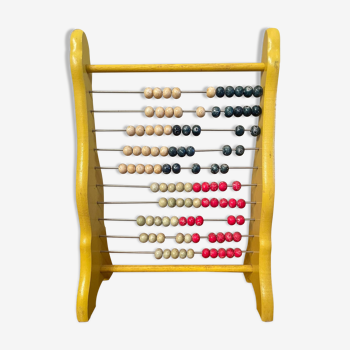 Vintage abacus in colored wood