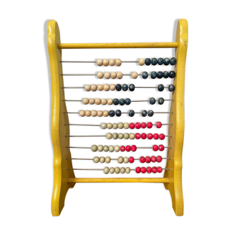 Vintage abacus in colored wood