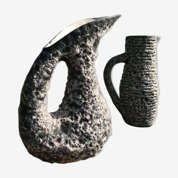Pair of carafe / ceramics / 50 's