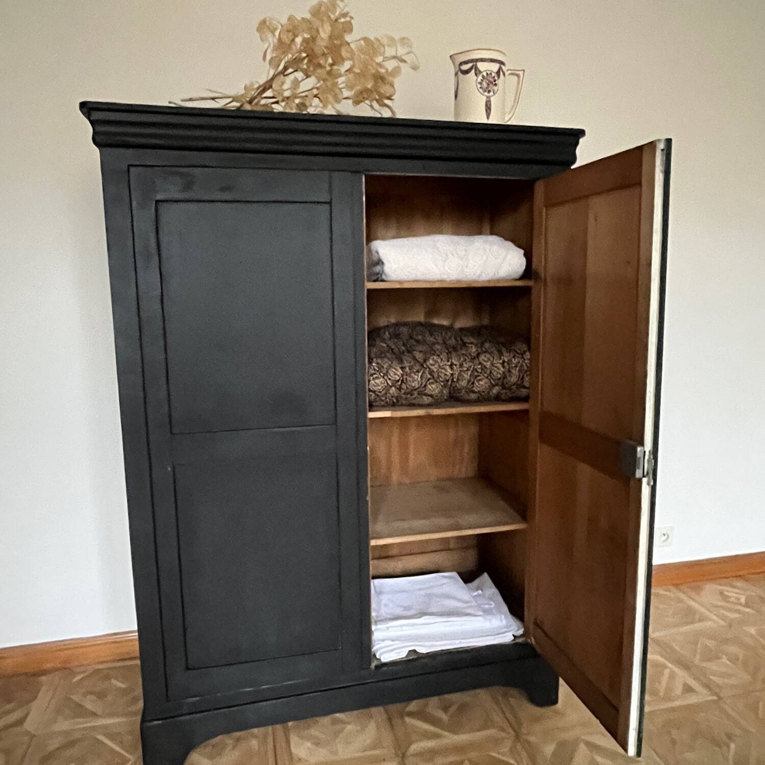 Parisian black velvet wardrobe
