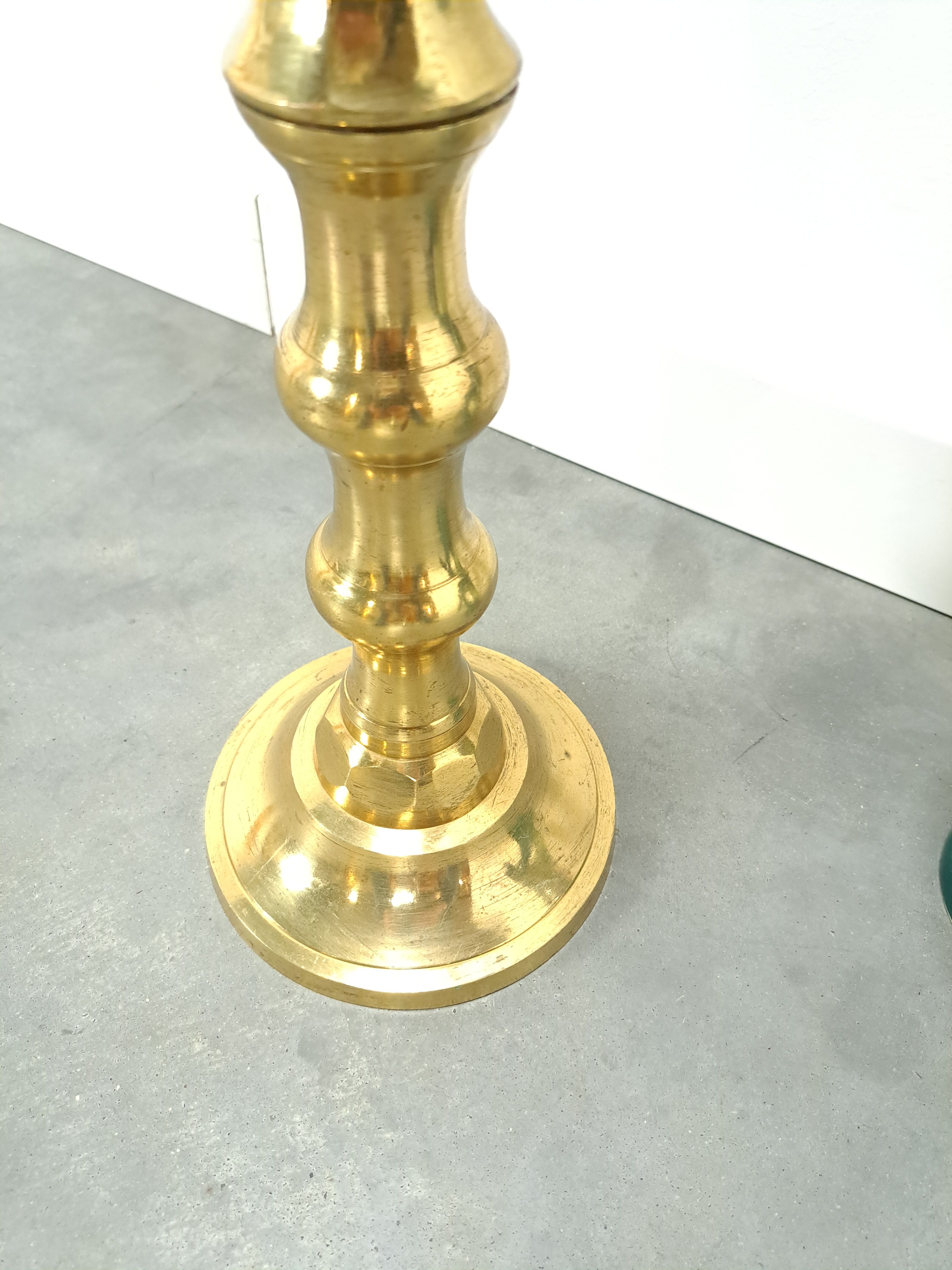 High gold candlestick vintage