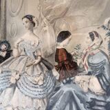 Set of 2 19th century fashion prints - Magasin Des Demoiselles