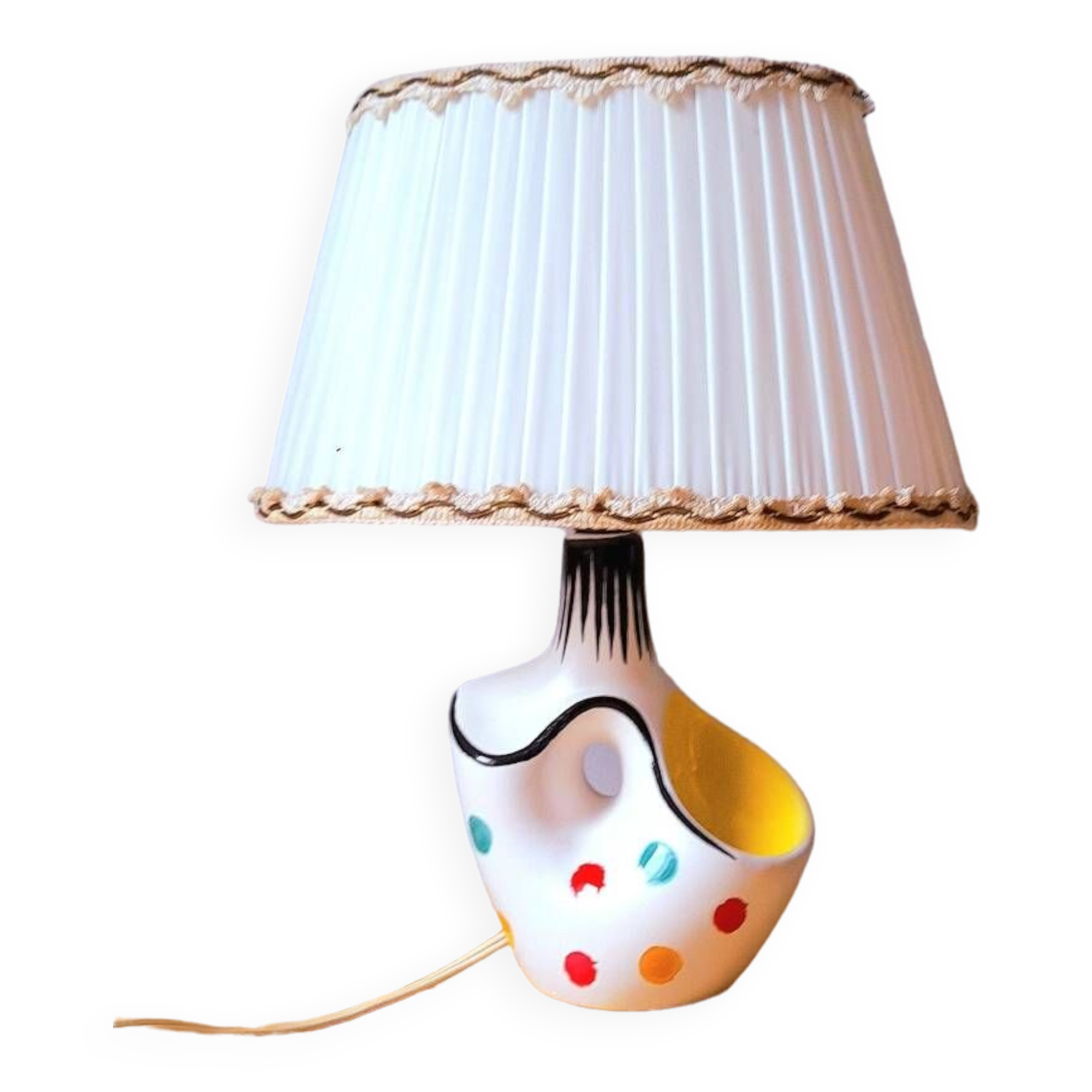 Lampe en céramique 1950