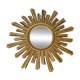 Mid-century style gold resin witch's eye sunburst mirror