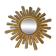 Mid-century style gold resin witch's eye sunburst mirror