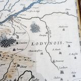 Antique 1631 map of the Duchy of Anjou by Guillaume Blaeu (1571-1638) after Lézin Guyet (1515-158)